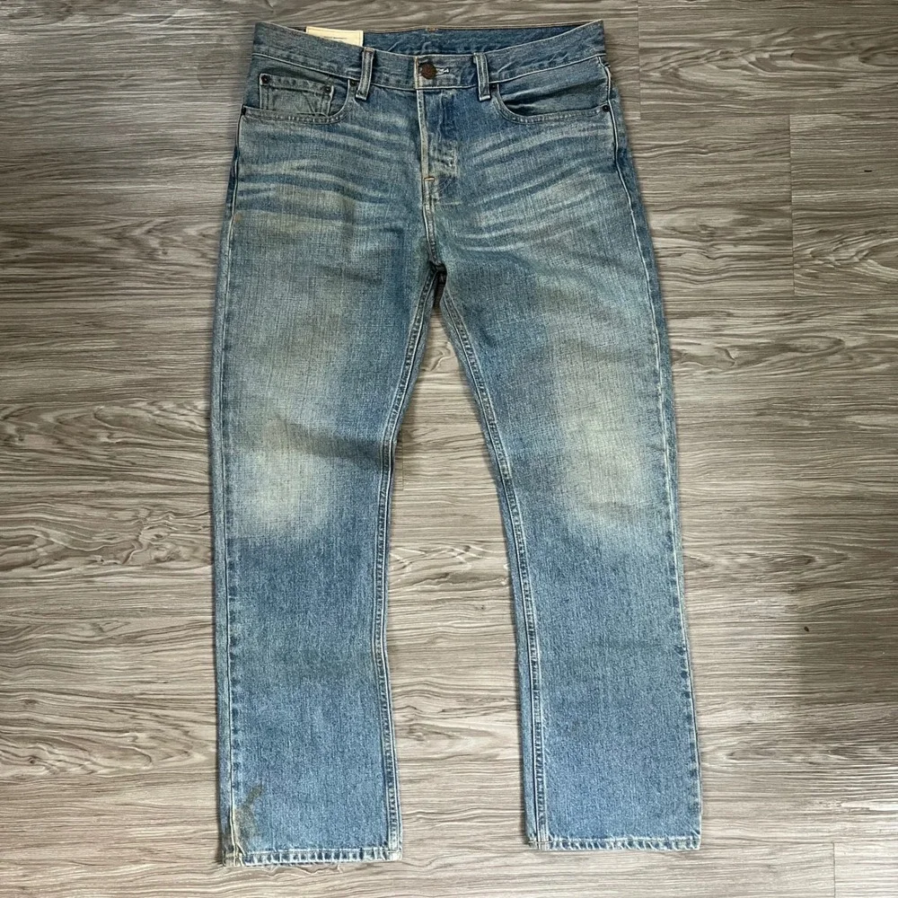 Hollister The Hollister Boot Jeans Mens 32x30 Medium Wash Button Fly Denim